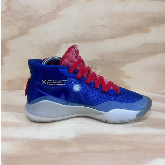 Nike - KD- ID Zoom ETW 23 - Sneakers - Blue/Red - Kids Big- 6 - BQ7697-991 - Picture 5 of 9